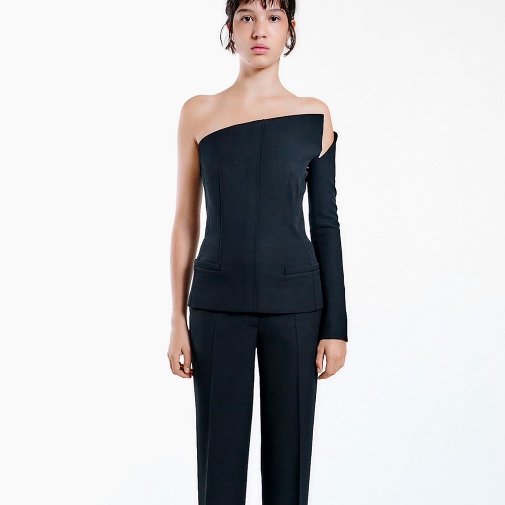 Zara ASYMMETRIC BUSTIER LIMITED EDITION